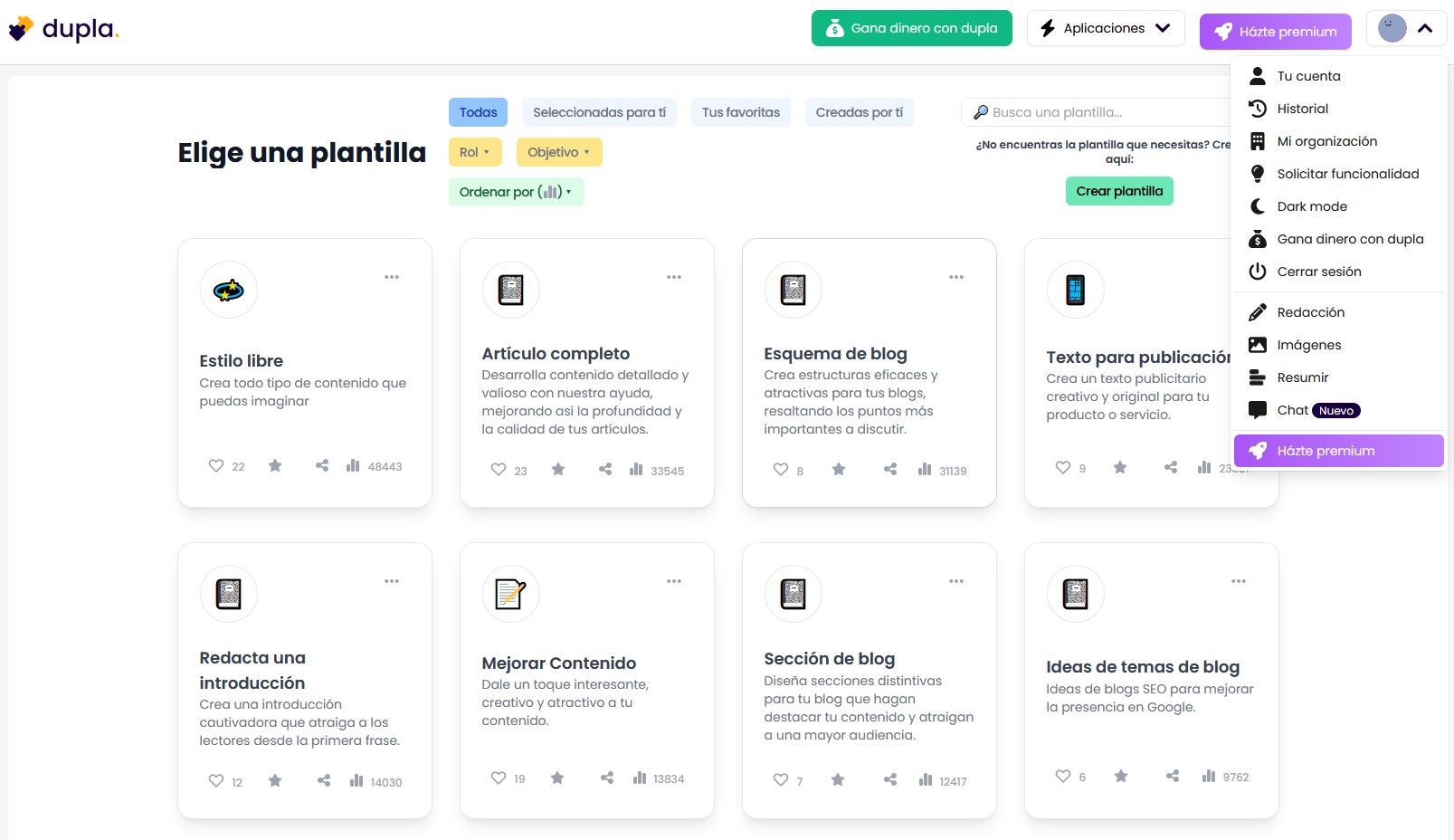 Dupla: Generación de contenidos